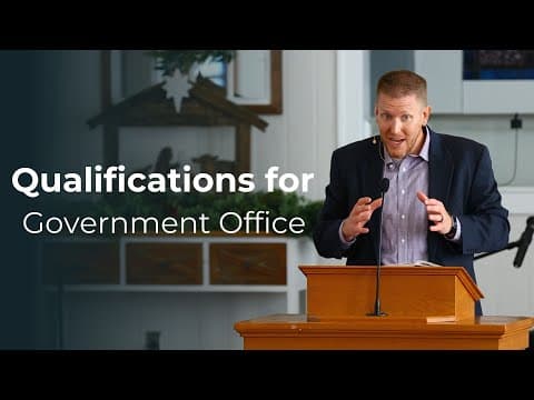 Qualifications for Government Office || Deuteronomy 17:14-20